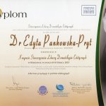 2013 Dyplom za udział w Kongresie Stowarzyszenia Lekarzy Dermatologów Estetycznych