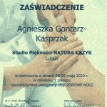 2010 Szkolenie z zakresu specjalistycznej pielęgnacji stóp