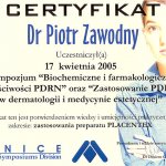 2005 Certyfikat