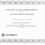 2005 Szkolenie z usuwania owłosienia LightSheer