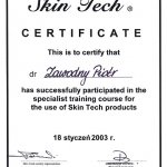 2003 Certyfikat