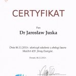 2011 Certyfikat ukończenia szkolenia