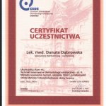 2009 Certyfikat CSDE: techniki laserowe cz.2