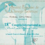2001 Certyfikat uczestnictwa w kursie, Paryż