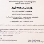 2006 Materiały kompozytowe w estetycznej odbudowie zębów przednich i bocznych