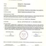 2008 Certyfikat ukończenia kursu RENTGENODIAGNOSTYKA