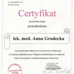 2011 Certyfikat specjalistycznego przeszkolenia