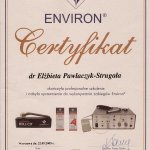 2005 Ukończenie szkolenia w zakresie wykonywania zabiegów Environ