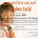 2005 Sylwia Farfał-Kałucka - mezoterapia i peelingi
