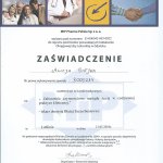 2010 Uczestnictwo w kursie pt.: Zaburzenia czynnościowe narządu żucia w codziennej praktyce klinicznej