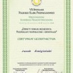 2006 Certyfikat uczestnictwa