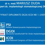 2005 Certyfikat Diplomate DGOI/ICOI nr 1/2005