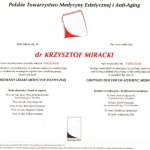 2011 certyfikowany lekarz medycyny estetycznej