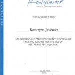 2009 Certyfikat Restylane