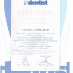 2008 Certyfikat Dentist