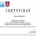 2013 Certyfikat ukończenia warsztatów chirurgicznych