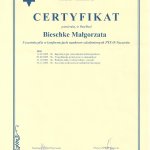 2005 Certyfikat uczestnictwa w konferencjach naukowo-szkoleniowych