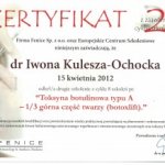 2012 Toksyna botulinowa typu A