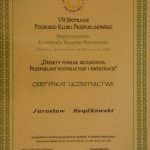 2006 Certyfikat uczestnictwa w Międzynarodowej Konferencji Naukowo-Szkoleniowej