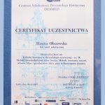 2007 Certyfikat uczestnictwa w kursie