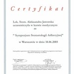 2005 Sympozjum Stomatologii Adhezyjnej