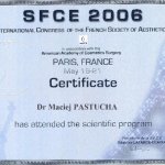 2006 Konferencja francuskiego towarzystwa chirurgi  estetycznej