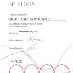 2013 Certyfikat Aptos Nano