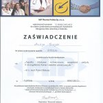 2012 Uczestnictwo w kursie pt.: Aspekty kliniczne wykonywania uzupełnień stałych w szczególności koron i mostów protetycznych