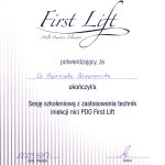 2013 Agnieszka Bliżanowska - szkolenie First Lift