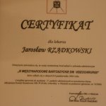 2004 Certyfikat uczestnictwa w zebraniu szkoleniowym 