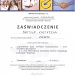 2012 Uczestnictwo w kursie pt.: Ergonomiczna praca licówkami kompozytowymi - nowa alternatywa dla pacjenta