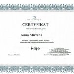 2012 Certyfikat ukończenia szkolenia obsługi urządzenia i-lipo