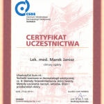 2010 Ukończenie kursu pt.: Techniki laserowe w dermatologii estetycznej cz. II