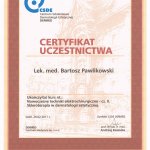 2011 Uczestnictwo w kursie pt.: Nowoczesne techniki elektrochirurgiczne - cz. II