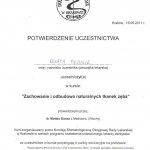 2011 Certyfikat uczestnictwa w kursie