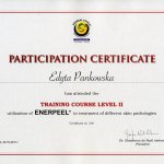 2011 Certyfikat za udział w kursie szkoleniowym Enerpeel