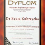 2009 Uczestnictwo w kursie pt.: Zaawansowane techniki w dermatologii estetycznej