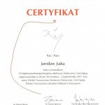 2011 Certyfikat uczestnictwa w XI Międzynarodowym Kongresie Medycyny Estetycznej i Anti-Aging