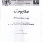  Certyfikat dr. Zapolska-Wurm