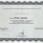 2000 Certyfikat uczestnictwa w seminarium: 