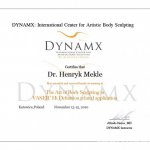 2000 Certyfikat szkolenia Vaser Lipo HD dla dr. H. Mekle