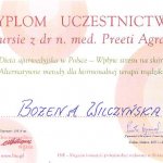 2007 Kurs: Dieta ajurwedyjska w Polsce - Wpływ stresu na skórę. Alternatywne metody dla hormonalnej terapii trądziku