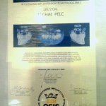2011 Certyfikat umiejętności w dziedzinie implantologii stomatologicznej Michał Pelc