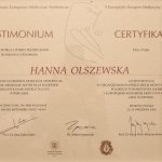 2006 Certyfikat uczestnictwa w kongresie