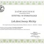 2012 Certyfikat uczestnictwa w kursie 