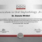 2009 Curriculum in Oral Implantology 8+2