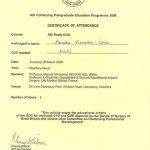2006 Certyfikat - ADI Study Attendance