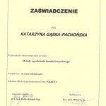 2008 Udział w kursie pt.: Metody wypełniania kanału korzeniowego