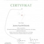 2012 Certyfikat uczestnictwa w kongresie