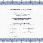 2001 Świadectwo uczestnictwa 